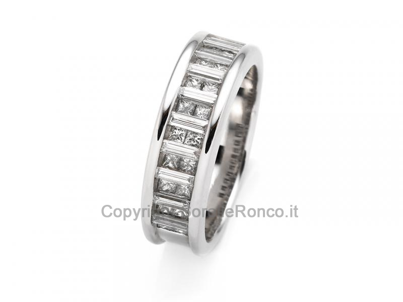 ANELLO RIVIERA ORO E DIAMANTI DA 1.25 CT